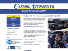 Tablet Screenshot of carmelautomotiveaz.com
